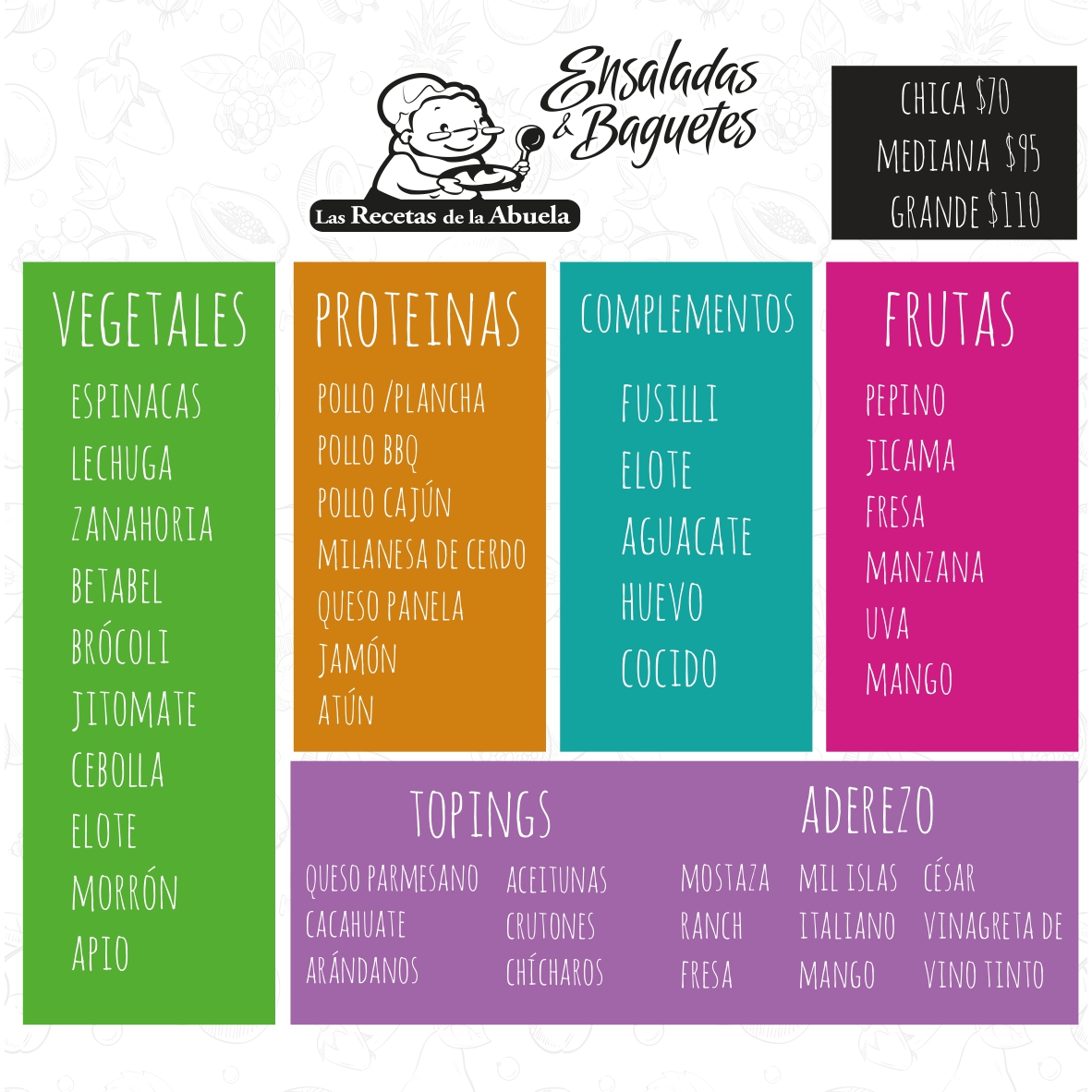 Sección 2 del Menú